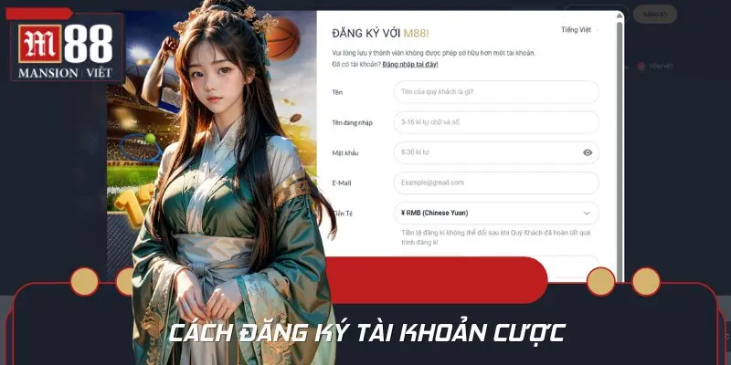 Quy trình đăng ký tài khoản cược dễ dàng cho bạn mới tại M88
